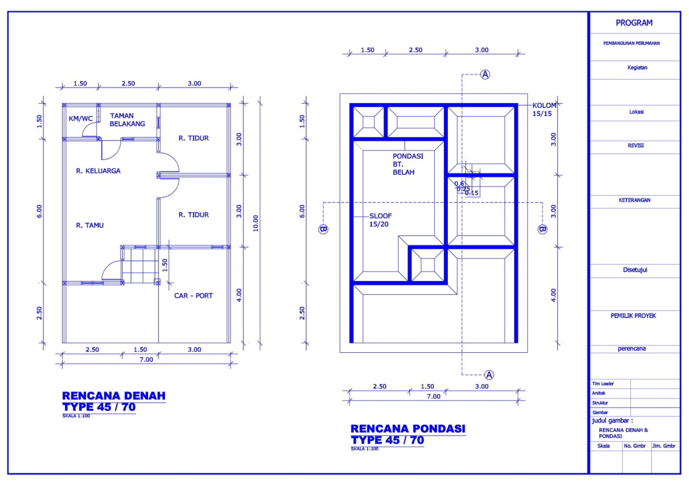 Desain Gambar Rumah Tinggal Type 45 70 Https Japarnurdinblog